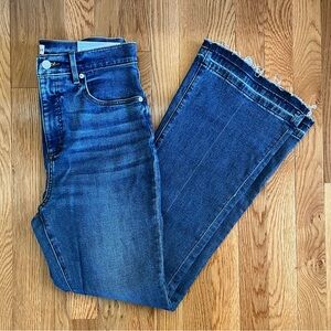 NWT LOFT The Slim Flare High Rise Blue Jeans Size 30P